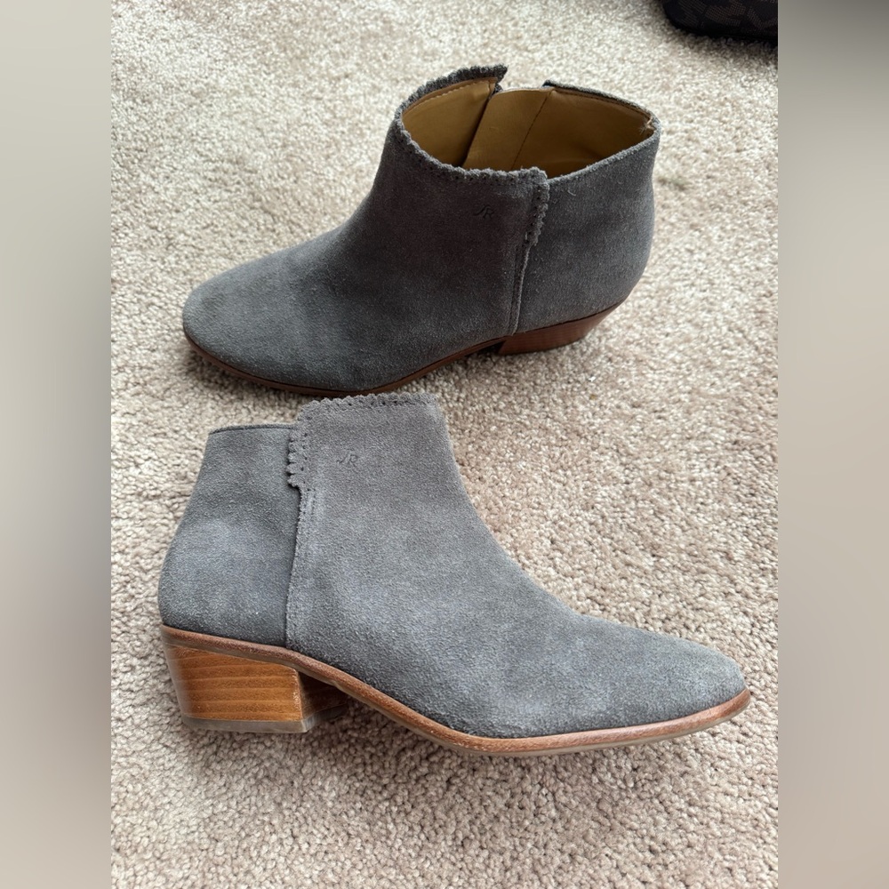 Jack Roger Grey Suede Booties